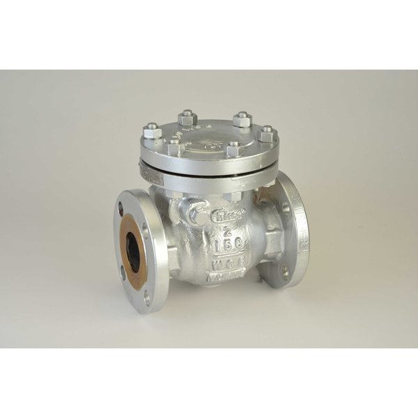 Chicago Valves And Controls 2-1/2", Cast Steel Class 150 Flanged Swing Check Valve 41411025